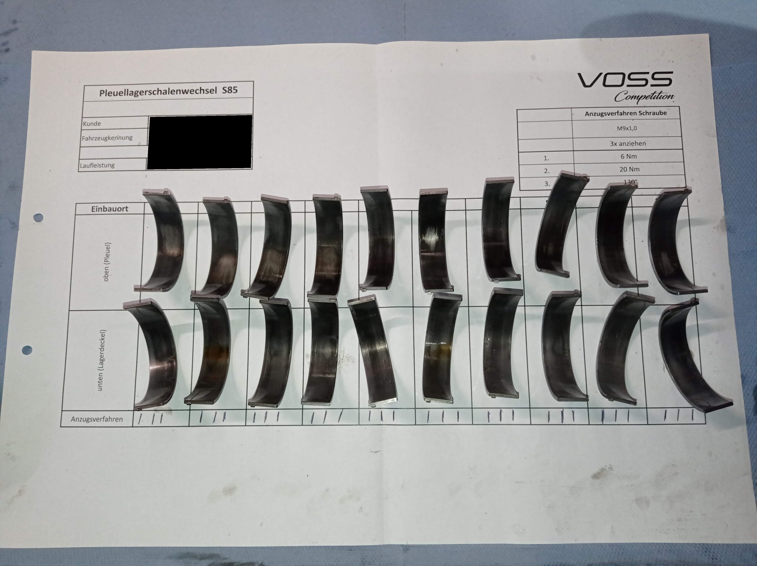 E60 / E61 M5 E63 / E64 M6 / Wiesmann MF5 S85 Pleuellagerschalen ersetzen – Bild 4